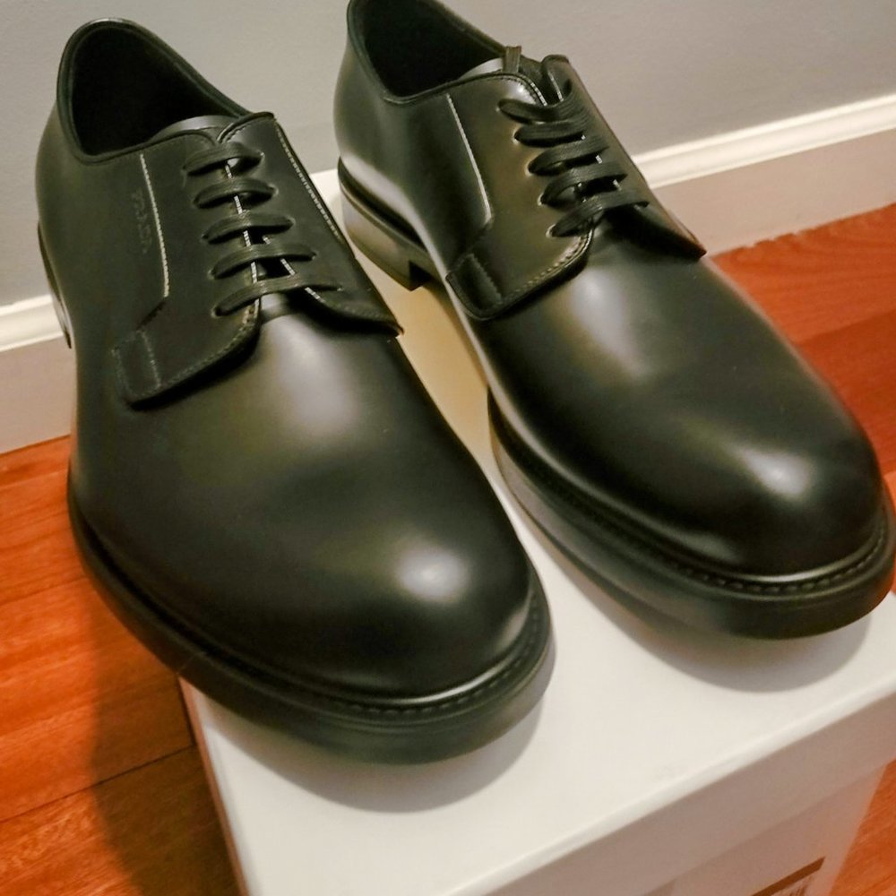 Prada Spazzolato Mens Dress Shoe - Picture 5 of 7